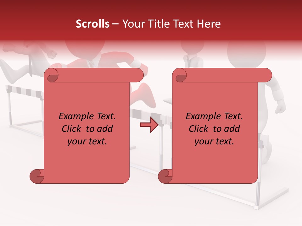 Red Run Speed PowerPoint Template