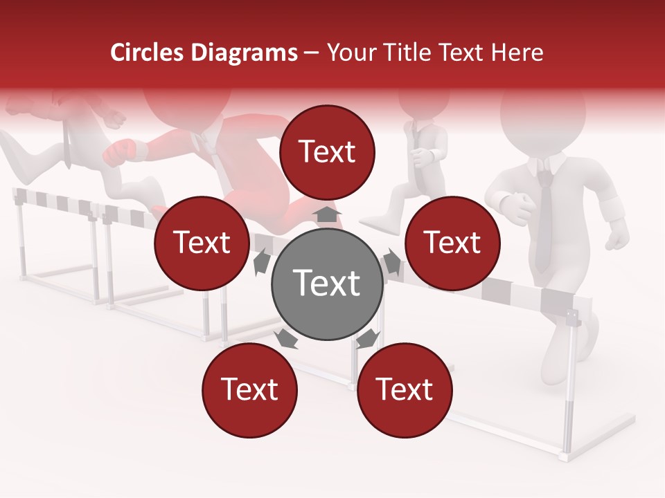 Red Run Speed PowerPoint Template