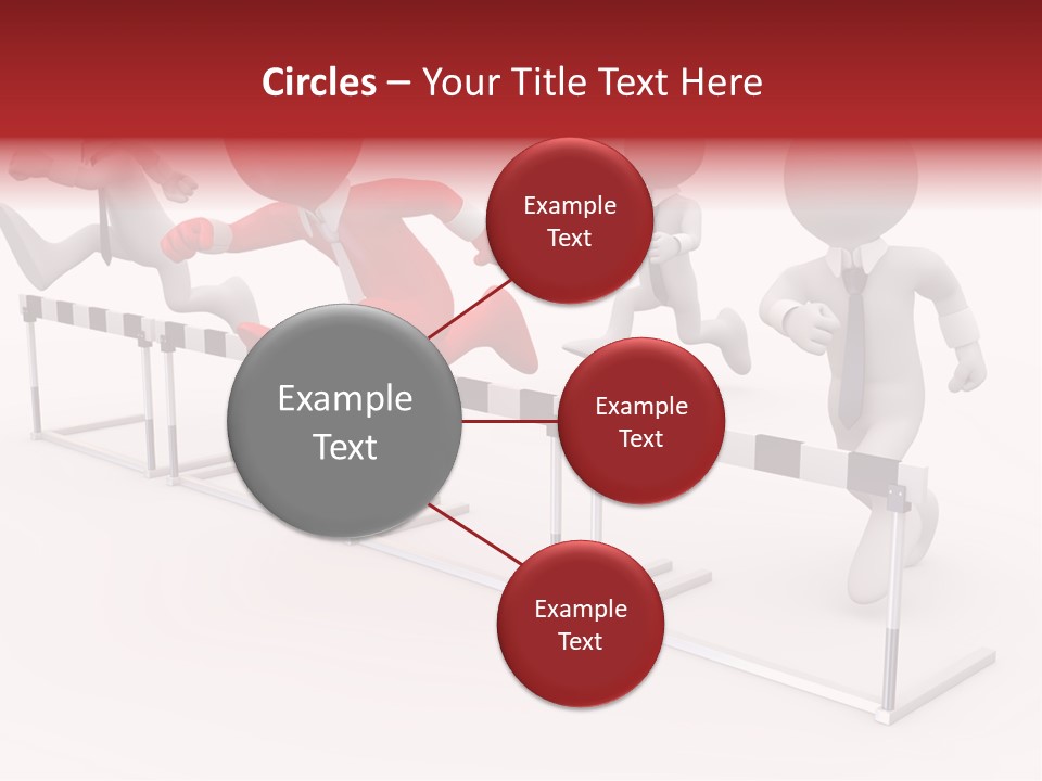 Red Run Speed PowerPoint Template