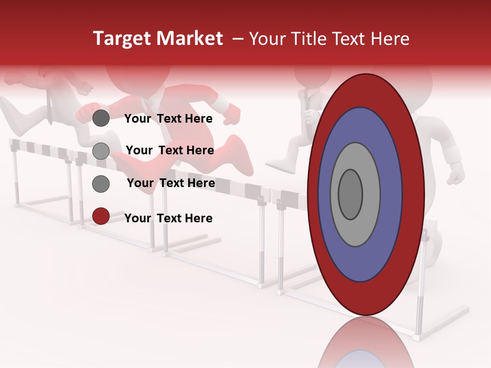 Red Run Speed PowerPoint Template