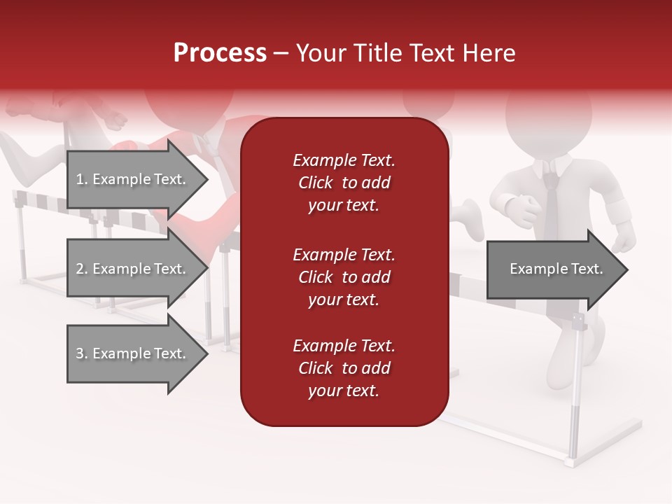 Red Run Speed PowerPoint Template