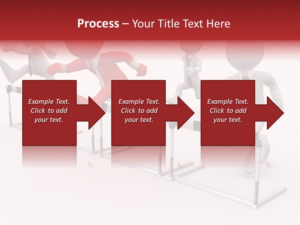 Red Run Speed PowerPoint Template