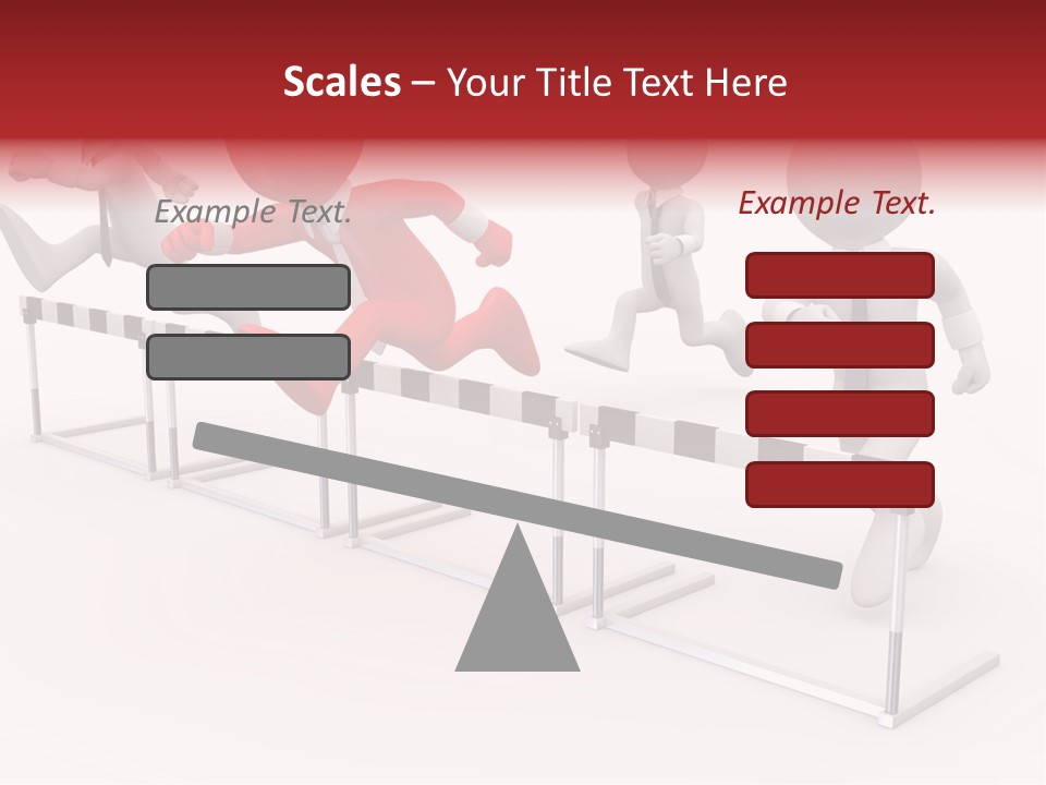 Red Run Speed PowerPoint Template