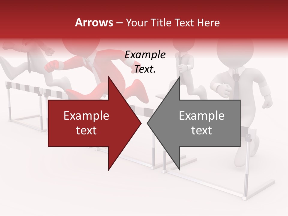 Red Run Speed PowerPoint Template