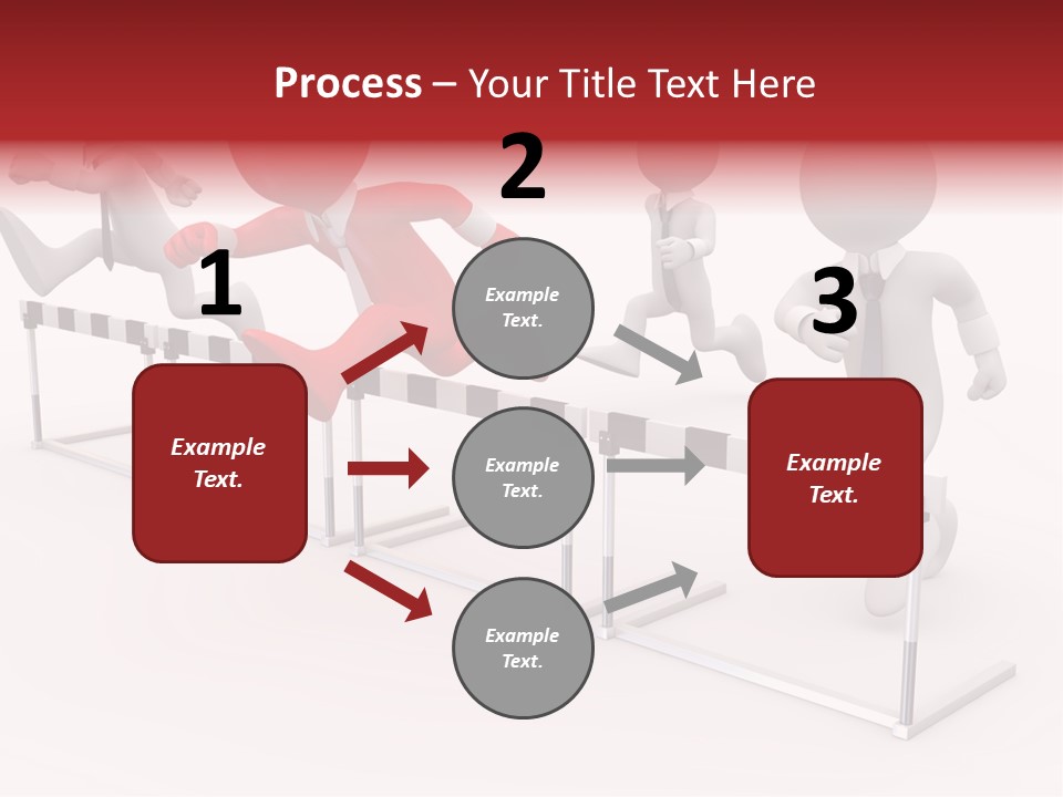 Red Run Speed PowerPoint Template