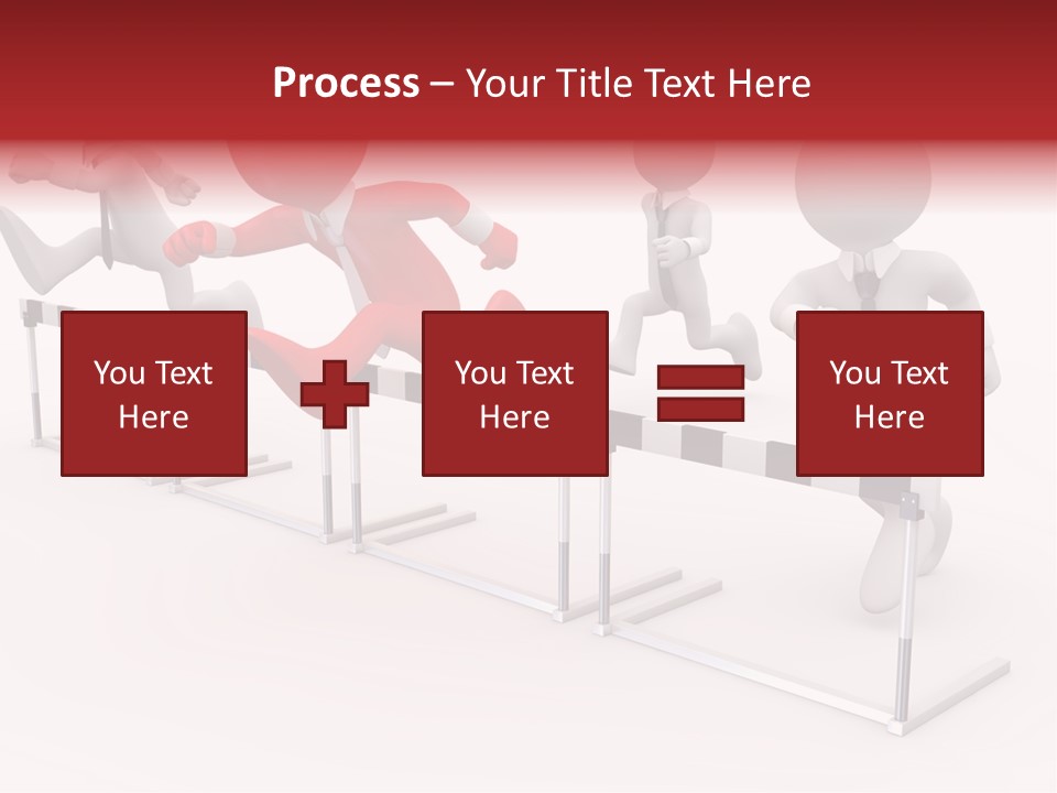 Red Run Speed PowerPoint Template