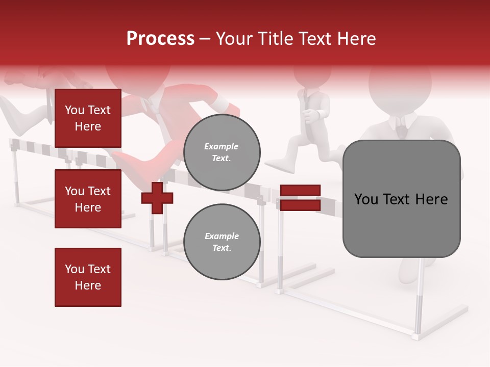 Red Run Speed PowerPoint Template