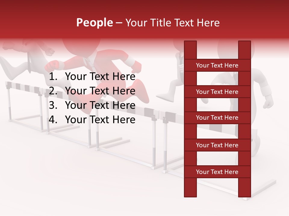 Red Run Speed PowerPoint Template