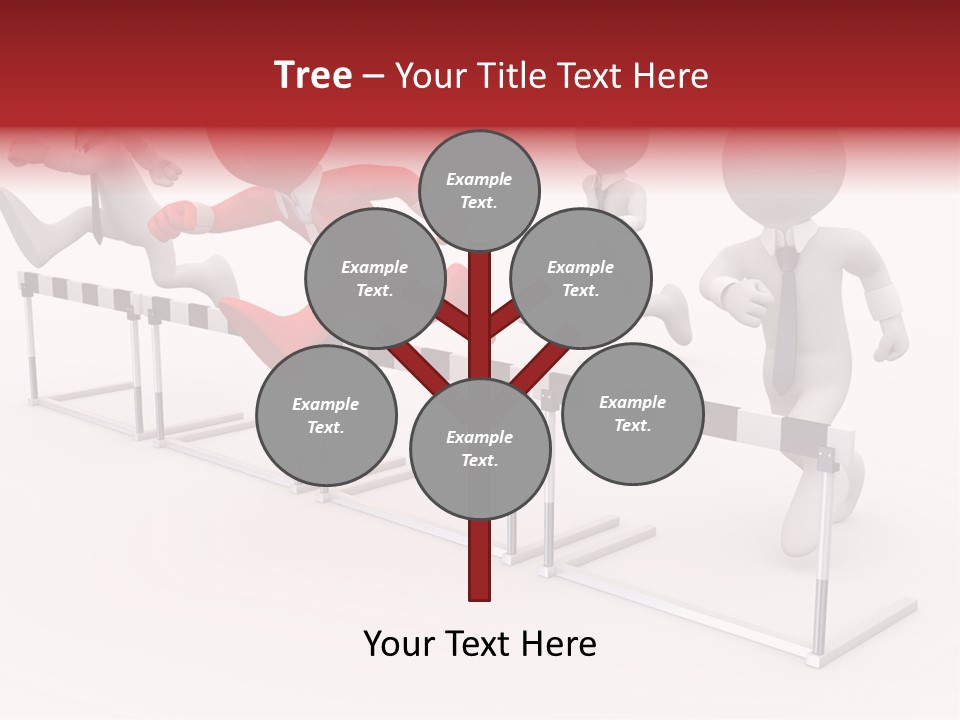 Red Run Speed PowerPoint Template