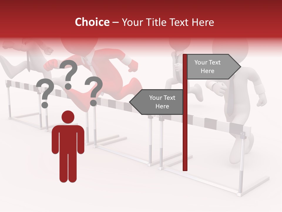 Red Run Speed PowerPoint Template