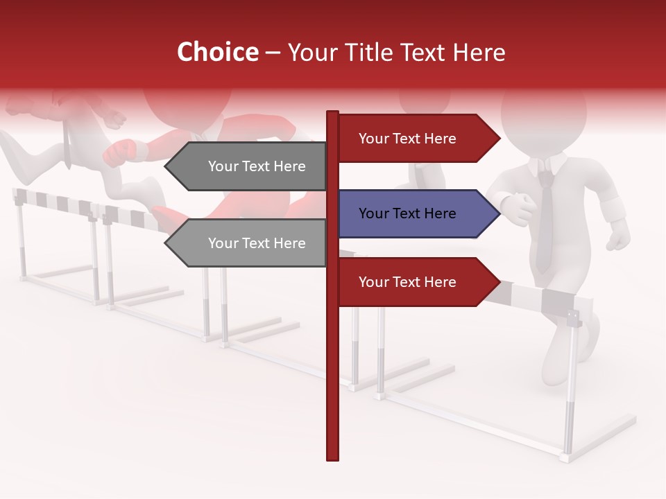 Red Run Speed PowerPoint Template