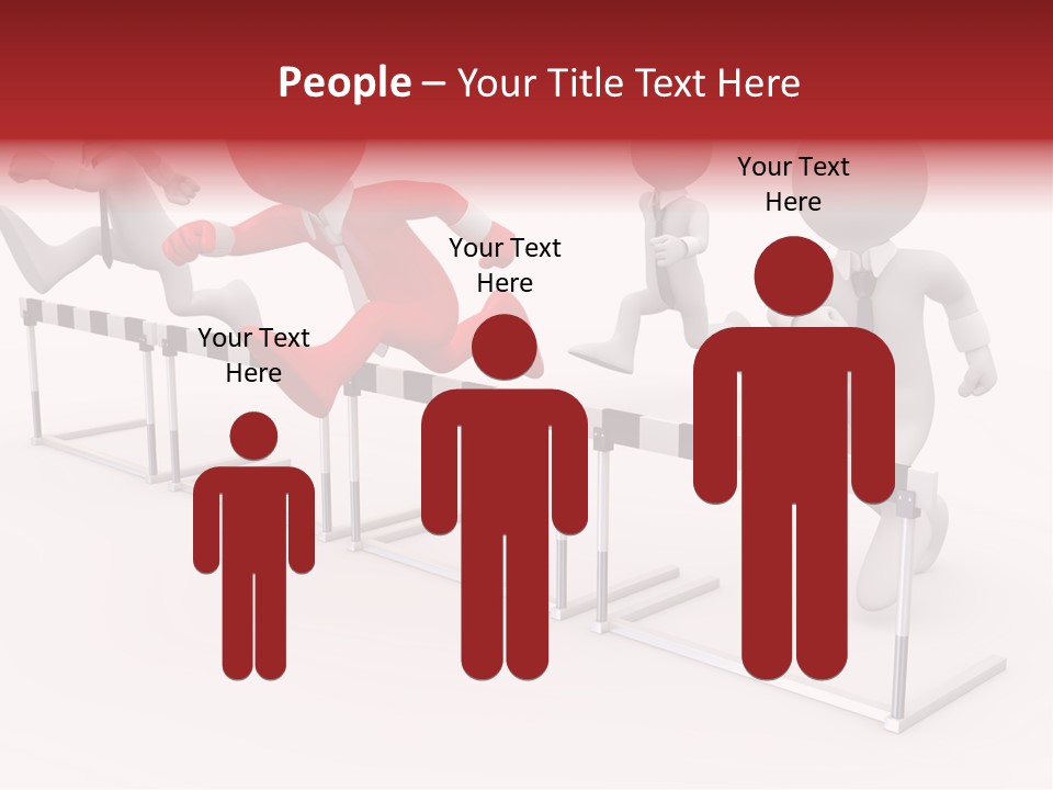 Red Run Speed PowerPoint Template