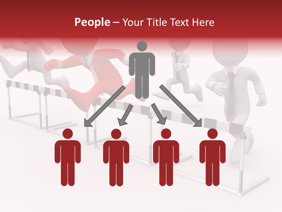 Red Run Speed PowerPoint Template