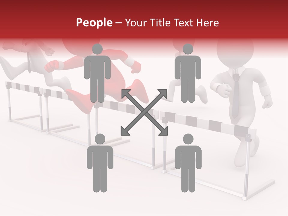 Red Run Speed PowerPoint Template