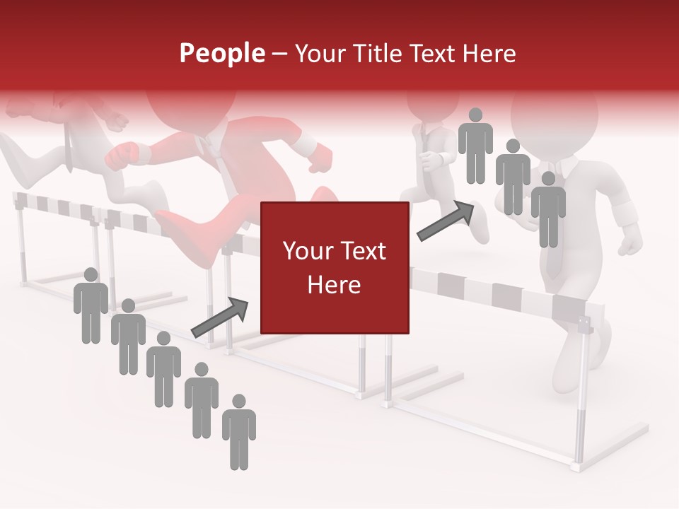 Red Run Speed PowerPoint Template