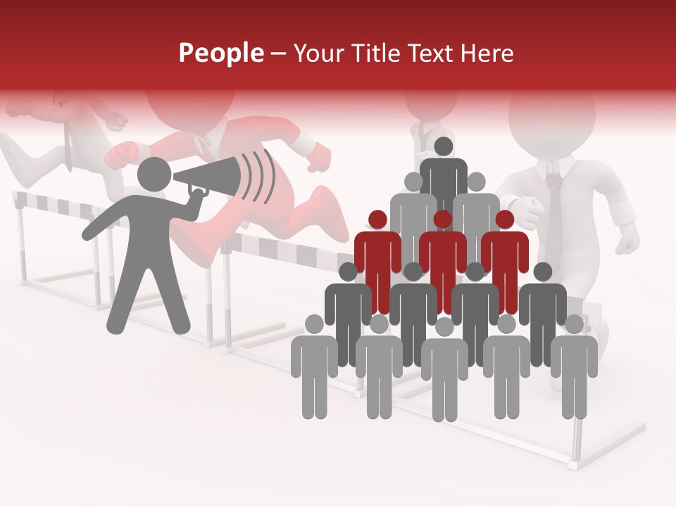 Red Run Speed PowerPoint Template