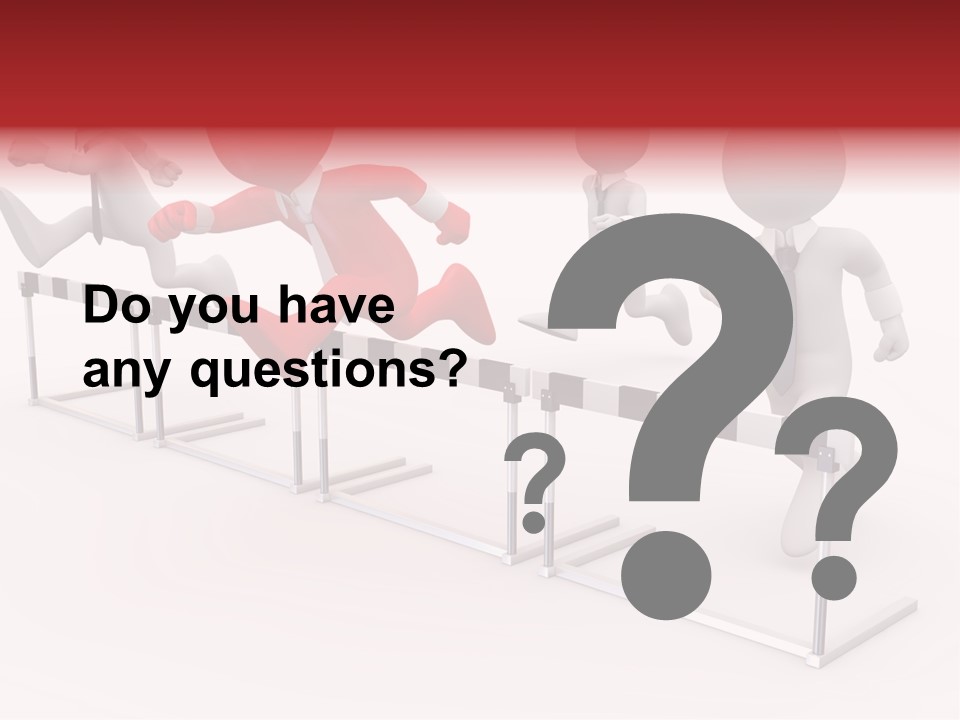 Red Run Speed PowerPoint Template