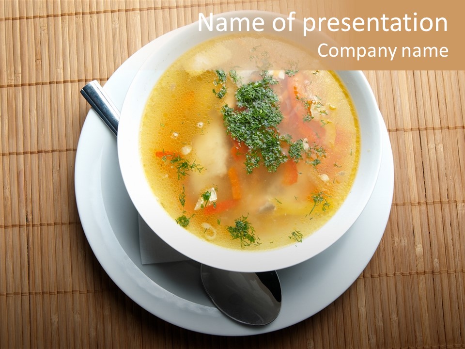 Lunch Pepper Appetizer PowerPoint Template