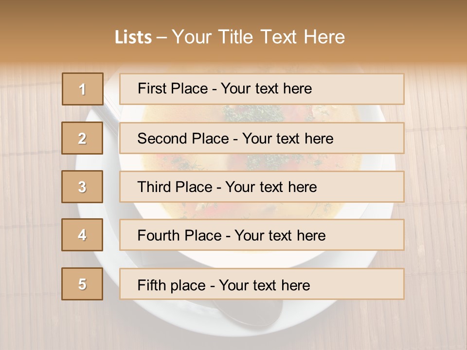 Lunch Pepper Appetizer PowerPoint Template