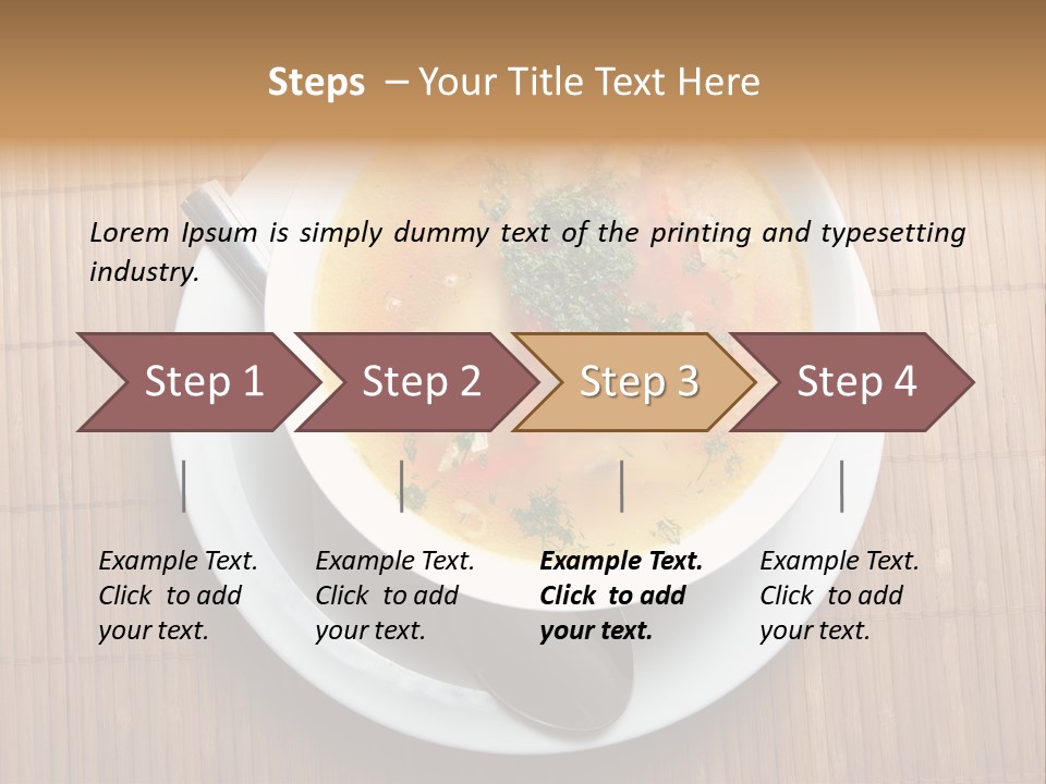 Lunch Pepper Appetizer PowerPoint Template
