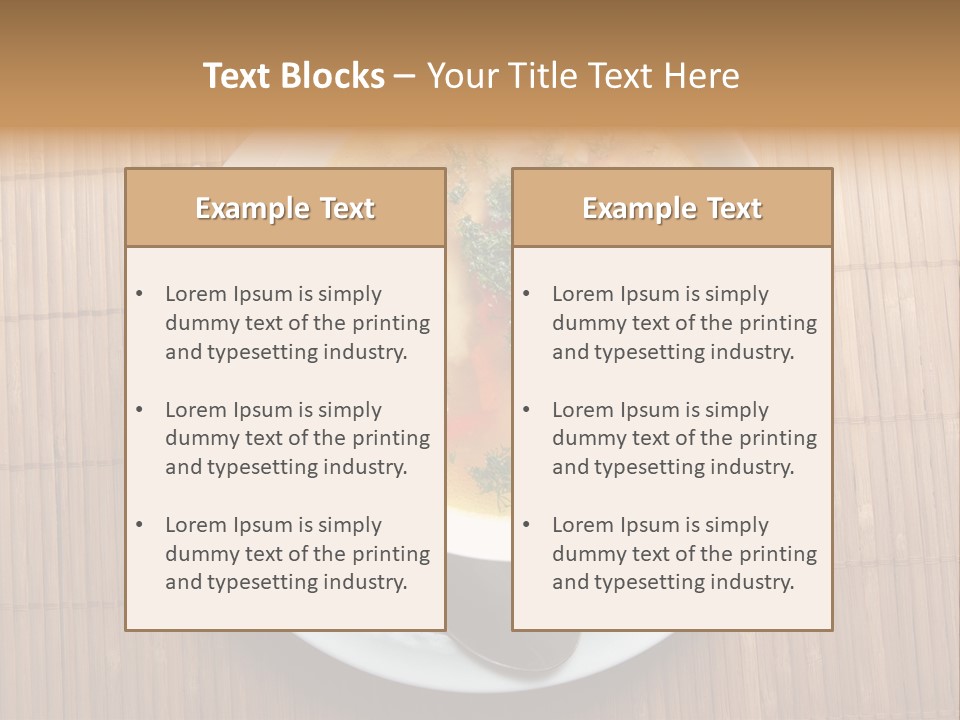 Lunch Pepper Appetizer PowerPoint Template