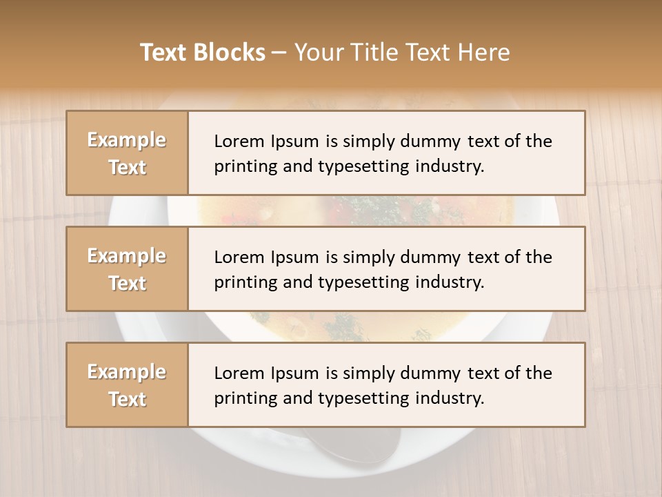 Lunch Pepper Appetizer PowerPoint Template