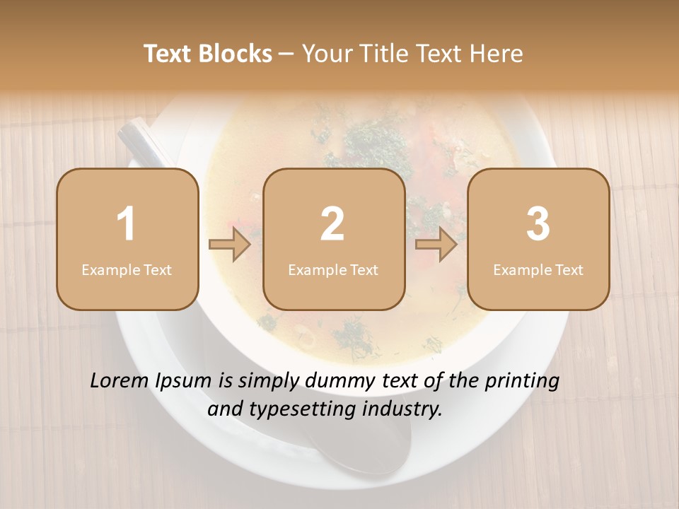 Lunch Pepper Appetizer PowerPoint Template