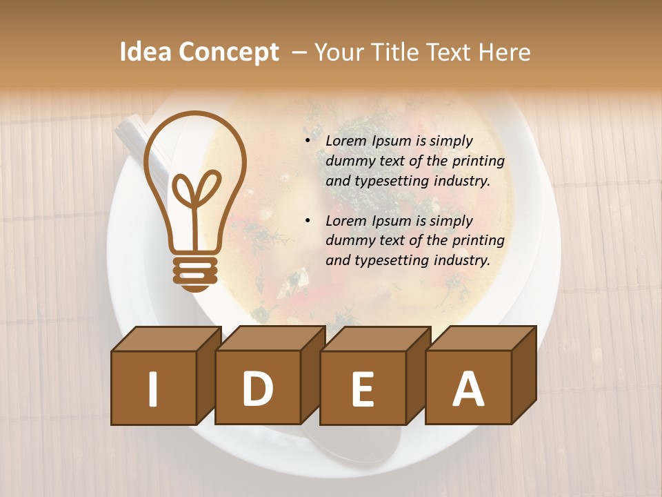 Lunch Pepper Appetizer PowerPoint Template