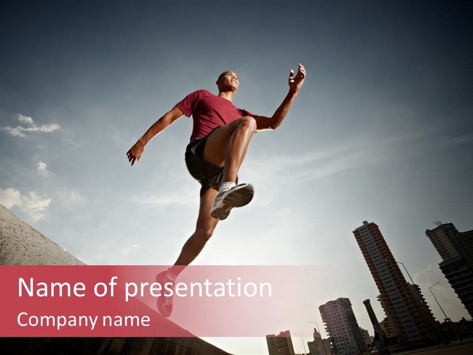 Copy Mid Air Sunset PowerPoint Template