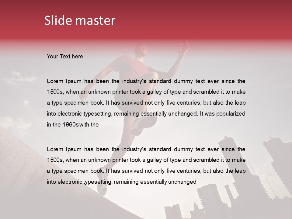 Copy Mid Air Sunset PowerPoint Template