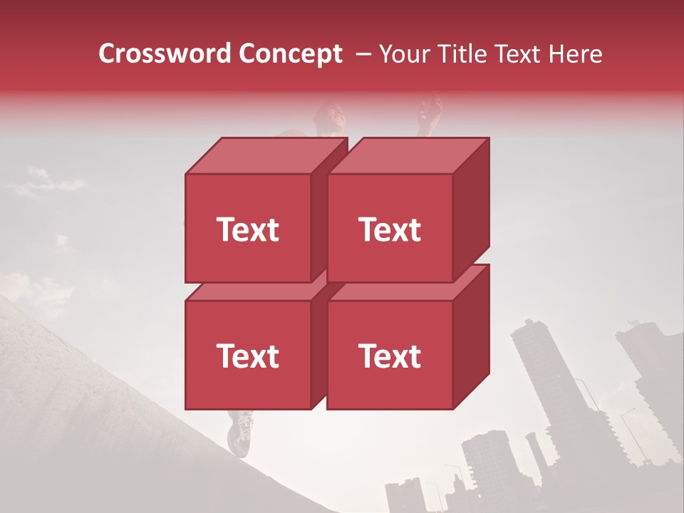 Copy Mid Air Sunset PowerPoint Template