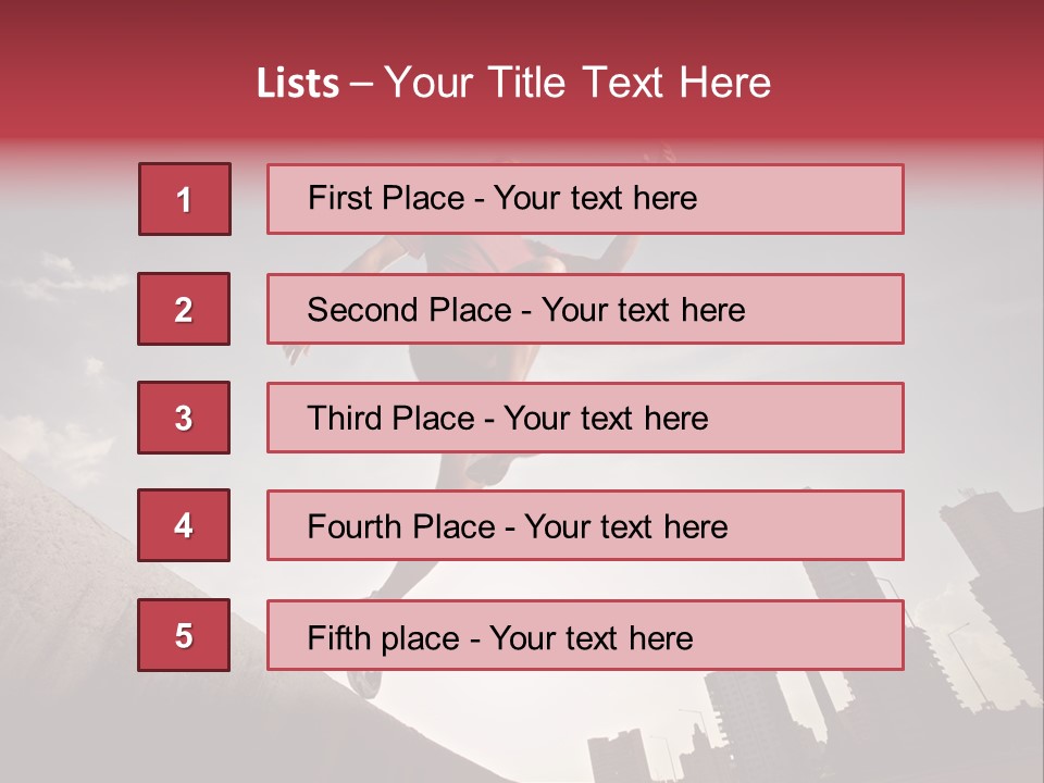 Copy Mid Air Sunset PowerPoint Template