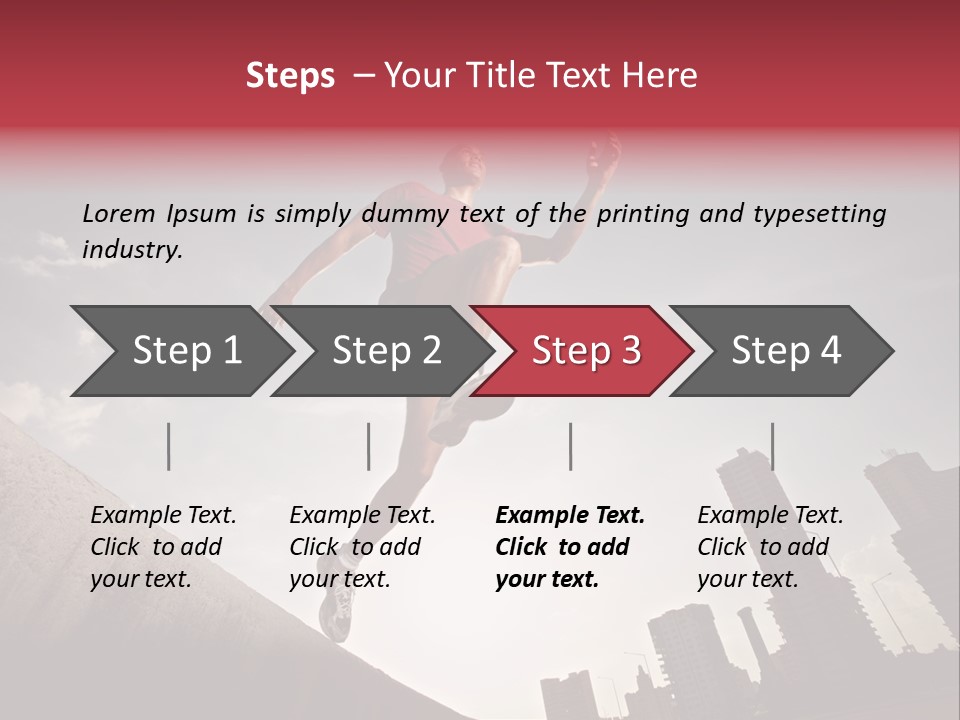 Copy Mid Air Sunset PowerPoint Template