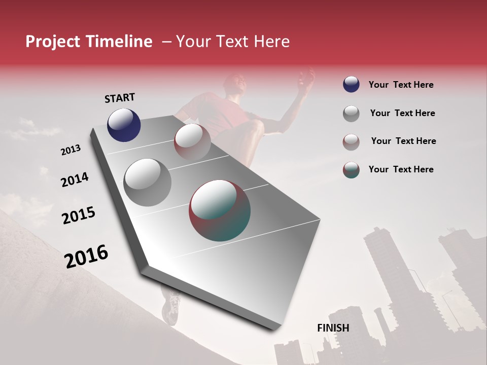 Copy Mid Air Sunset PowerPoint Template
