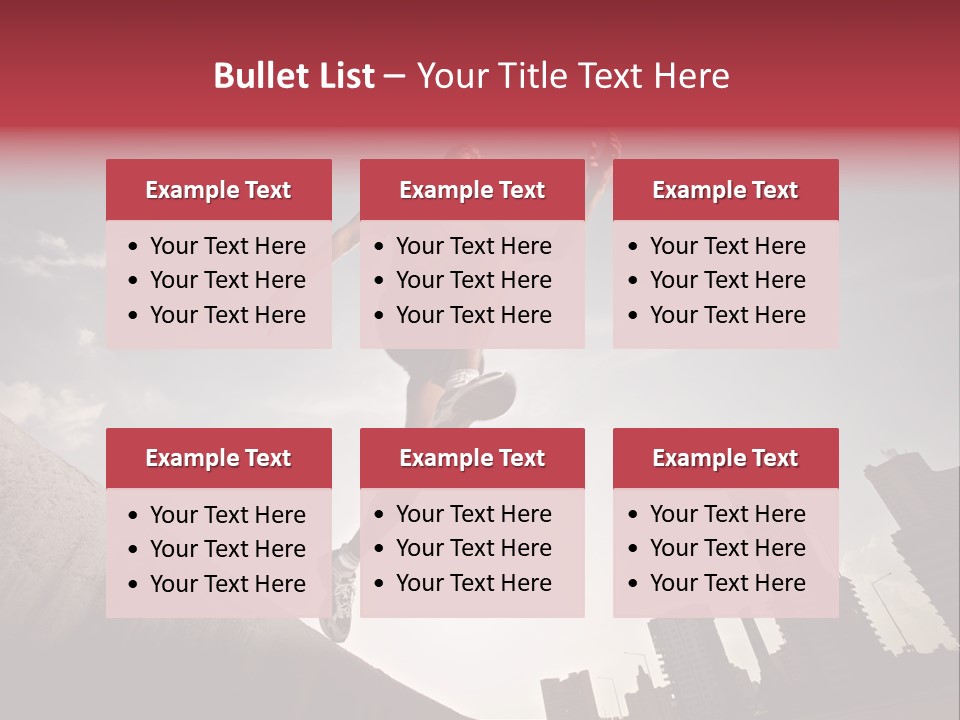 Copy Mid Air Sunset PowerPoint Template