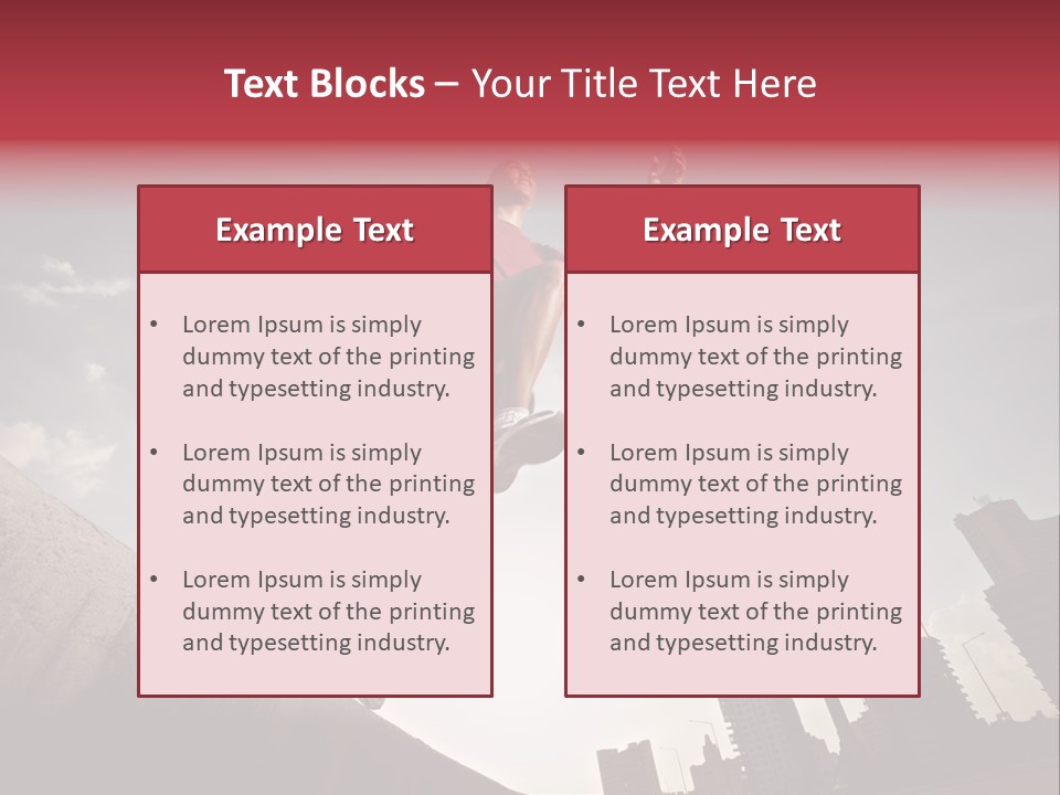 Copy Mid Air Sunset PowerPoint Template