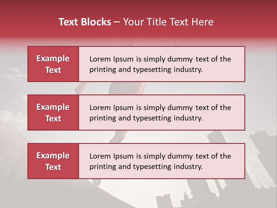 Copy Mid Air Sunset PowerPoint Template
