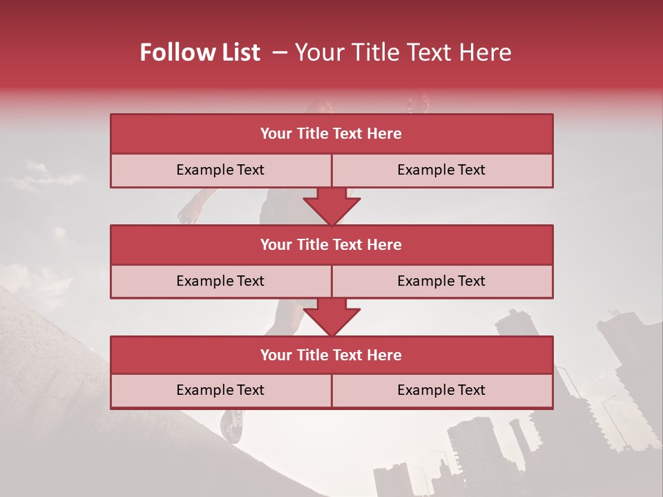Copy Mid Air Sunset PowerPoint Template