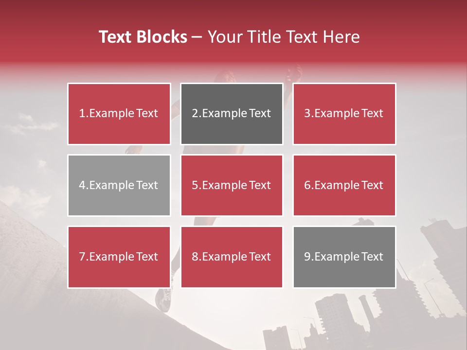 Copy Mid Air Sunset PowerPoint Template