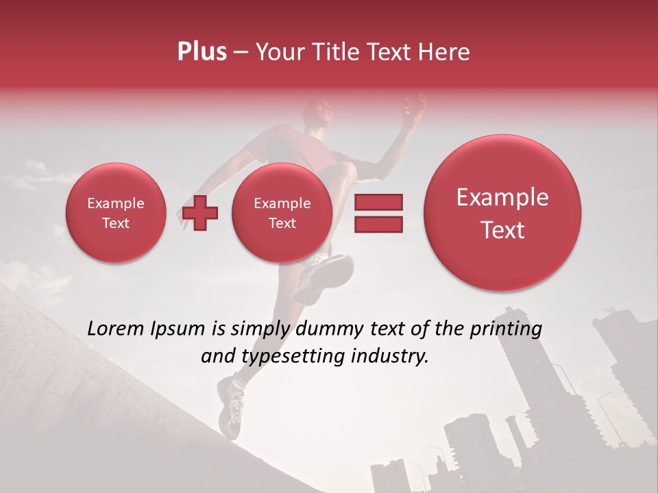 Copy Mid Air Sunset PowerPoint Template