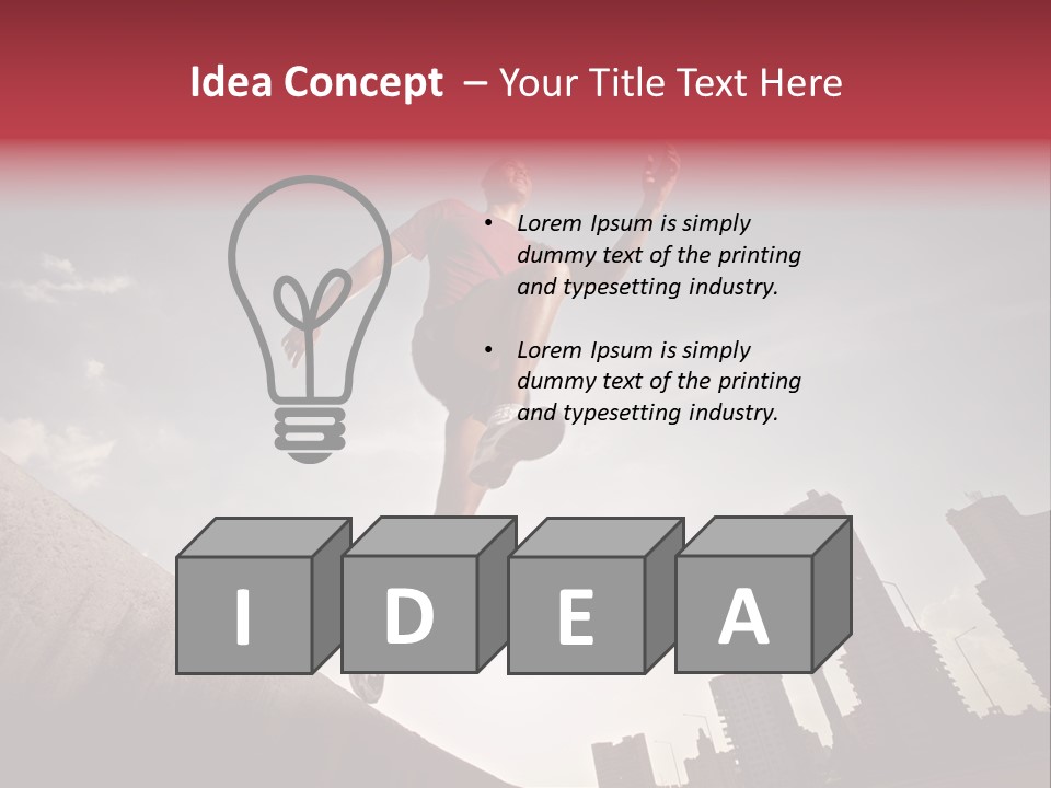 Copy Mid Air Sunset PowerPoint Template