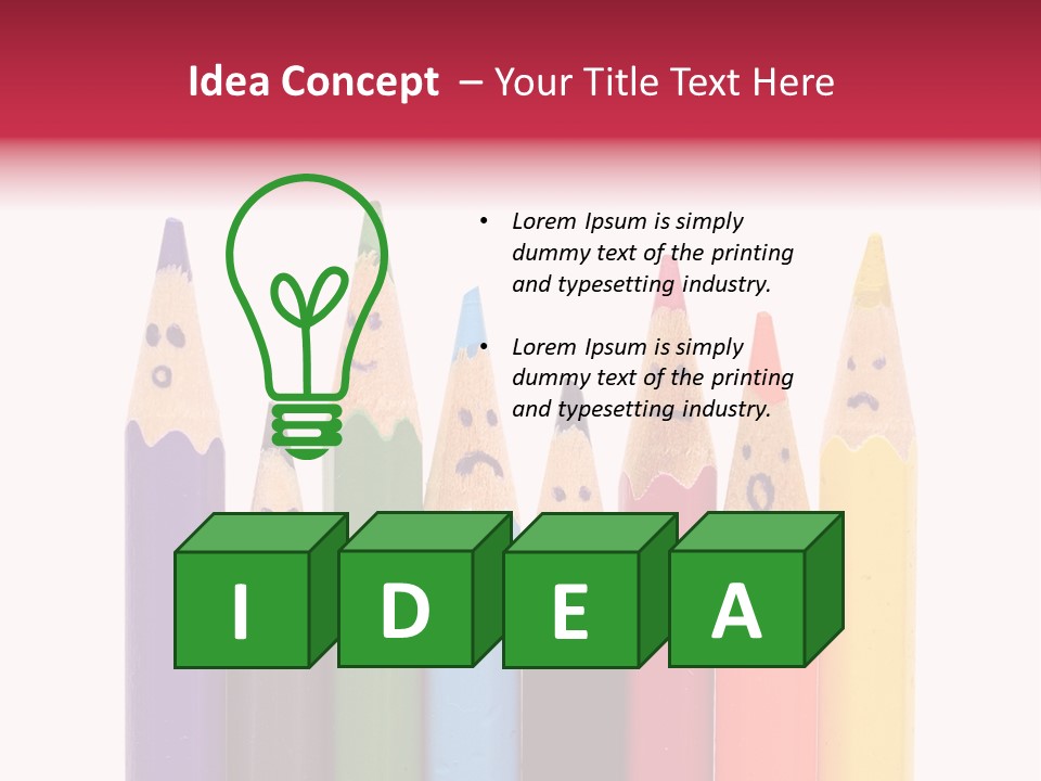 Green Background Happy PowerPoint Template