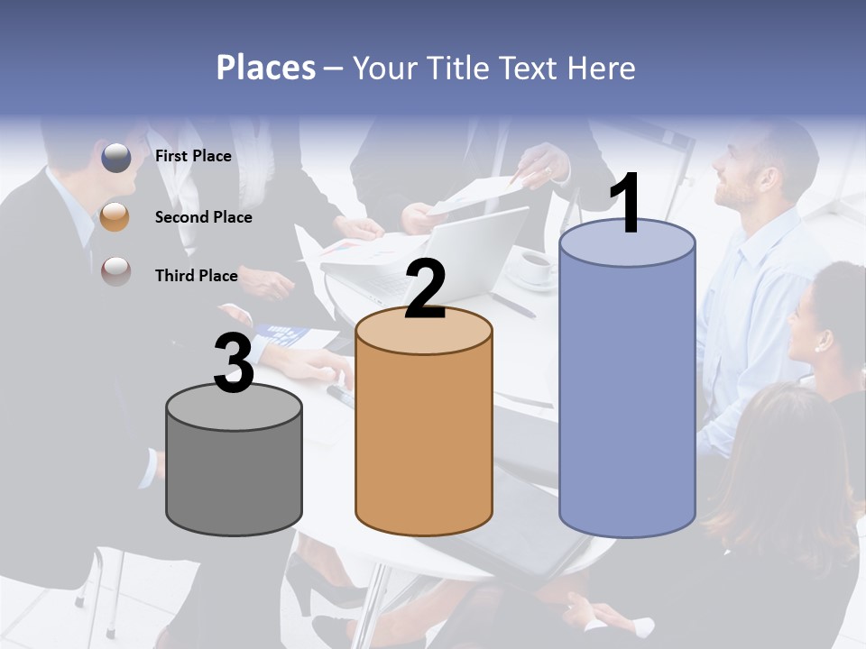Writing Happy Figure PowerPoint Template