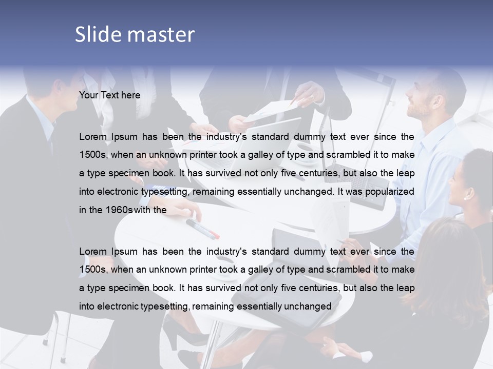 Writing Happy Figure PowerPoint Template