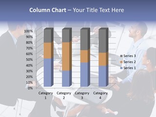 Writing Happy Figure PowerPoint Template