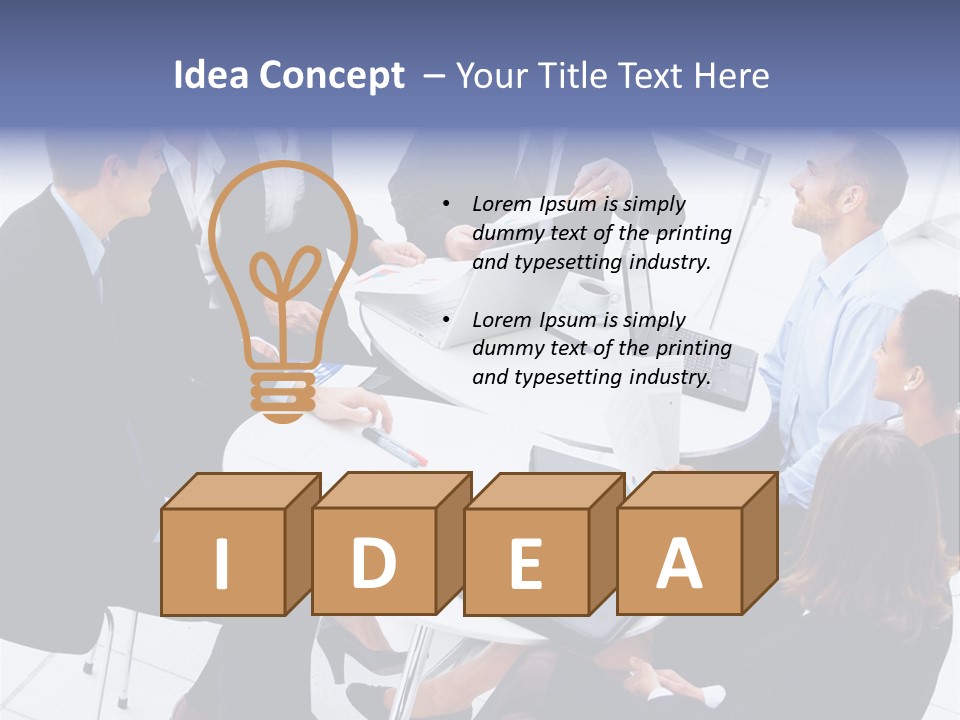 Writing Happy Figure PowerPoint Template