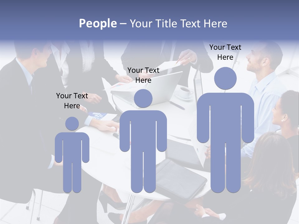 Writing Happy Figure PowerPoint Template