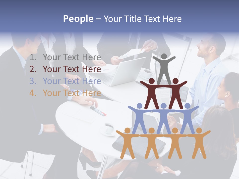 Writing Happy Figure PowerPoint Template