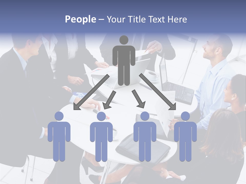 Writing Happy Figure PowerPoint Template