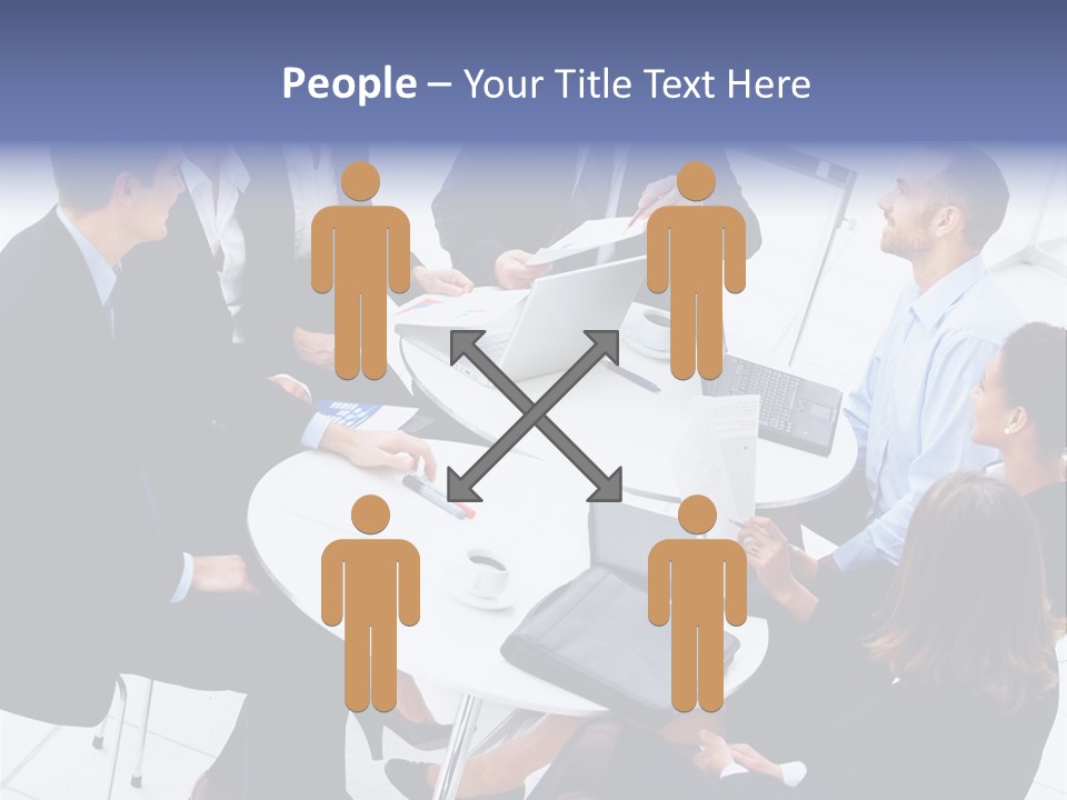 Writing Happy Figure PowerPoint Template